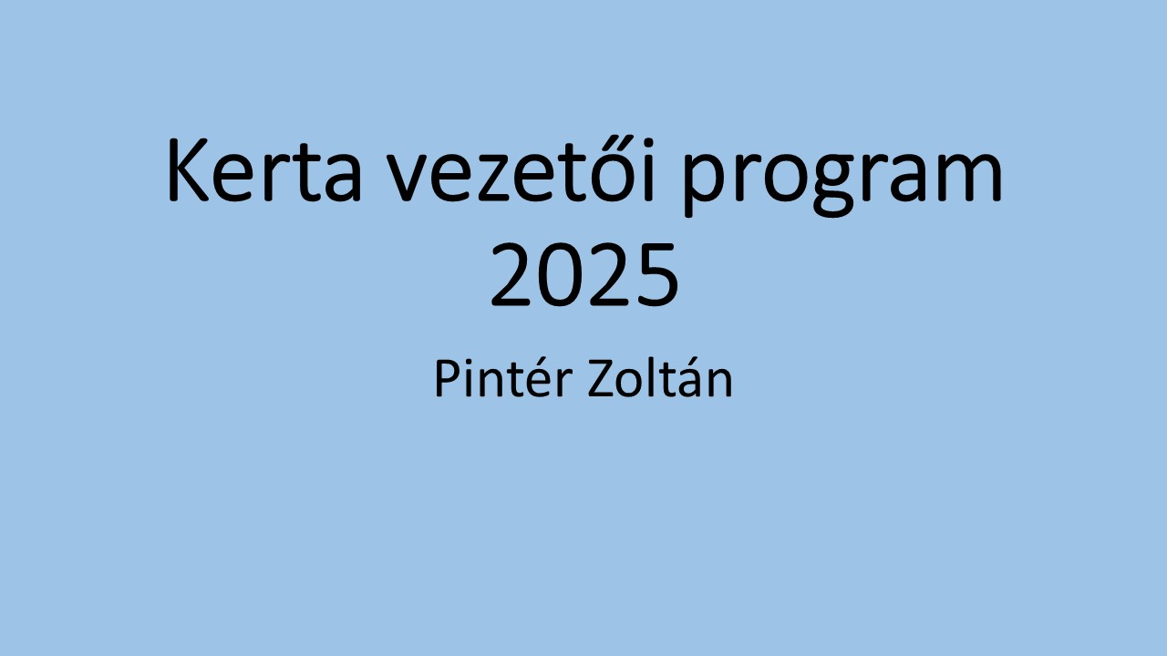 Kerta vezetoi program 2025